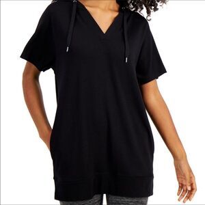 IDEOLOGY Black Tunic Hoodie